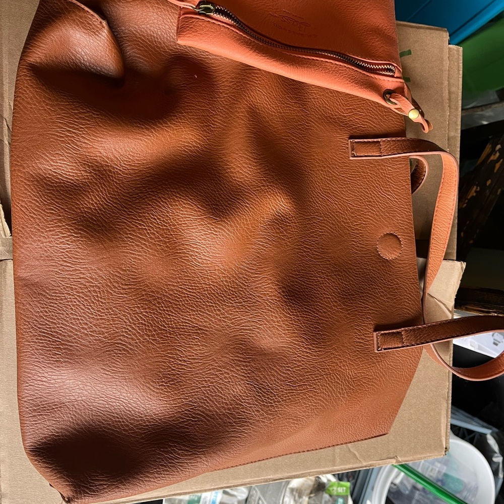 G.H. Bass & Co. Brown Leather Tote Bag
